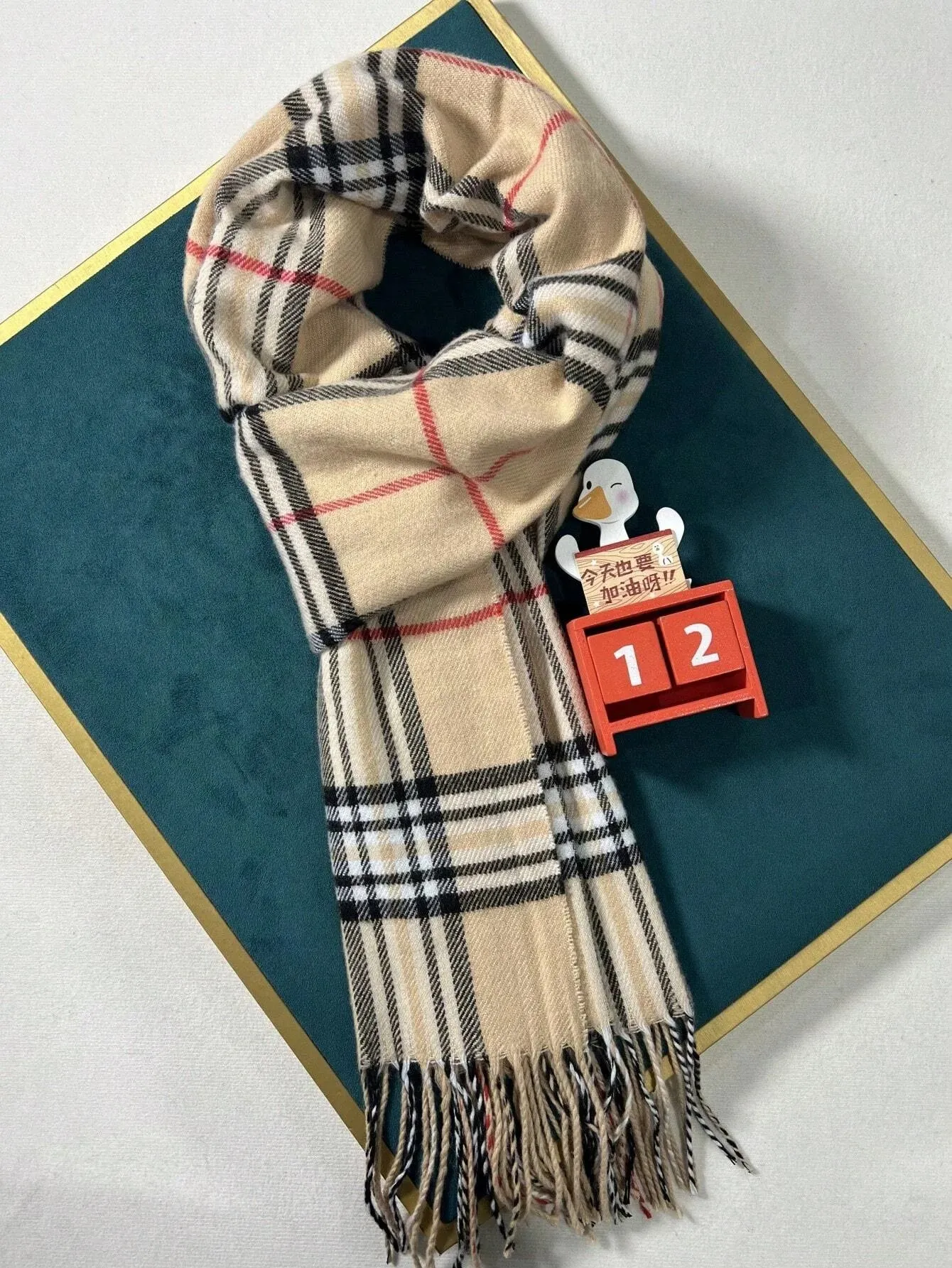 GNVibe Luxe Cashmere Plaid Scarf