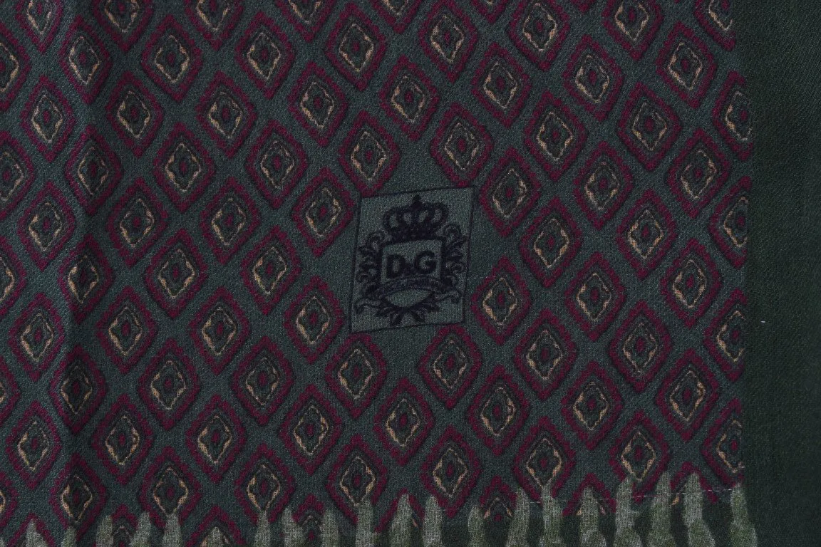 Green Baroque Cashmere Scarf