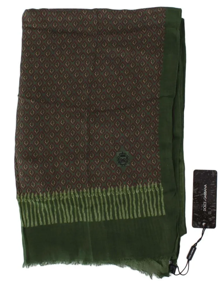 Green Baroque Cashmere Scarf
