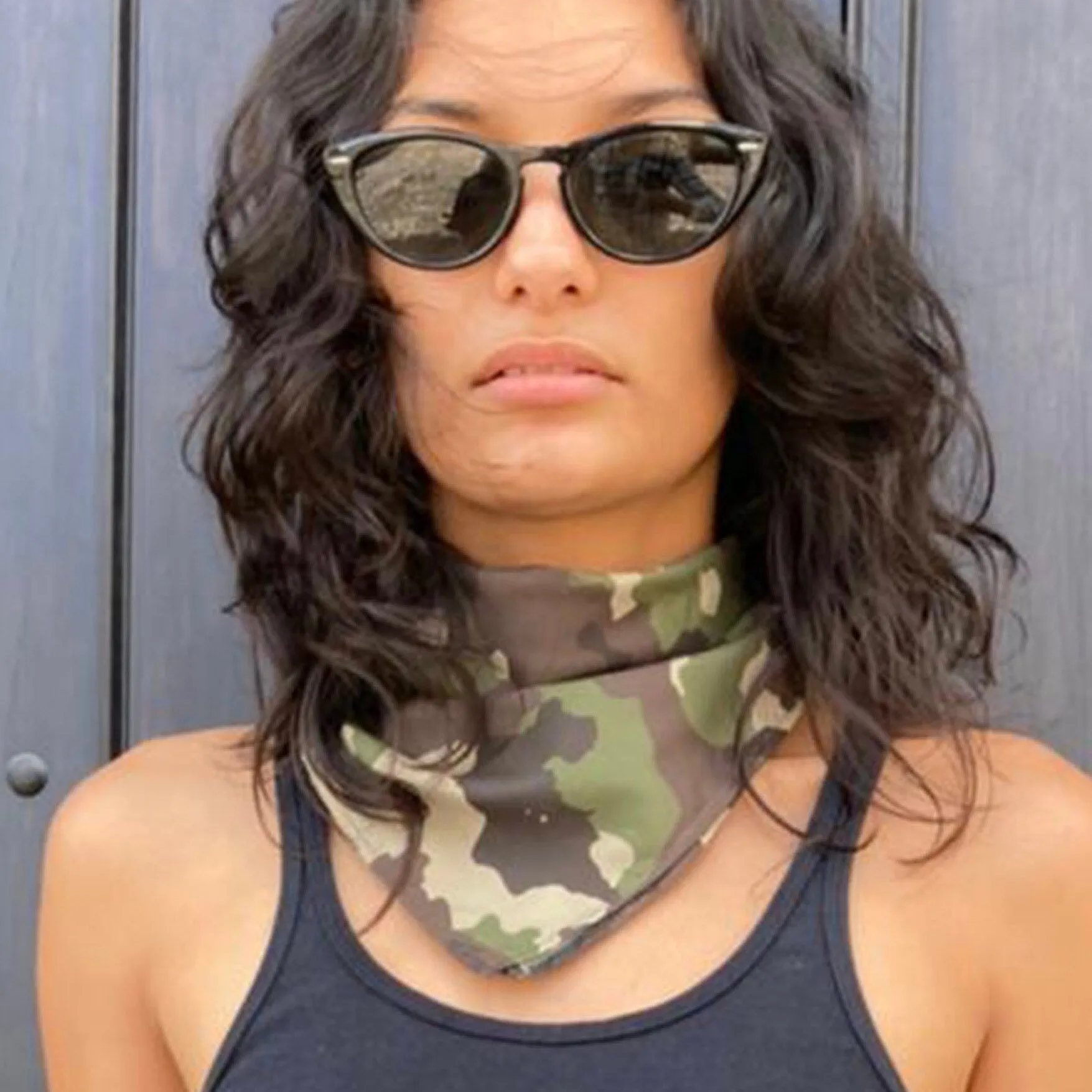 Green Woodland Camouflage Bandana