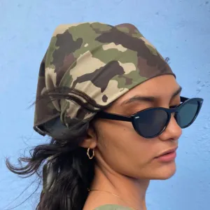 Green Woodland Camouflage Bandana