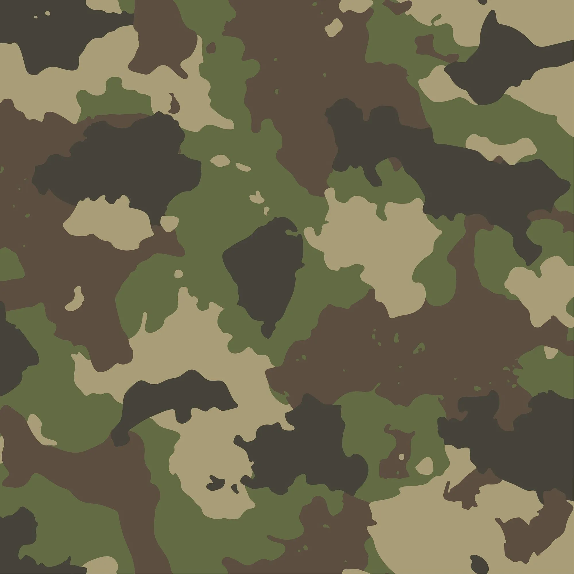 Green Woodland Camouflage Bandana