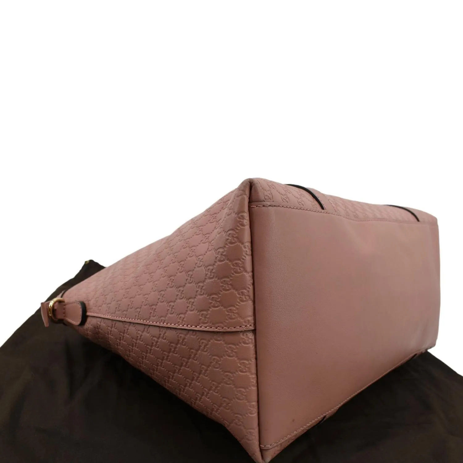 GUCCI Dome Large Microguccissima Leather Satchel Bag Soft Pink 449658