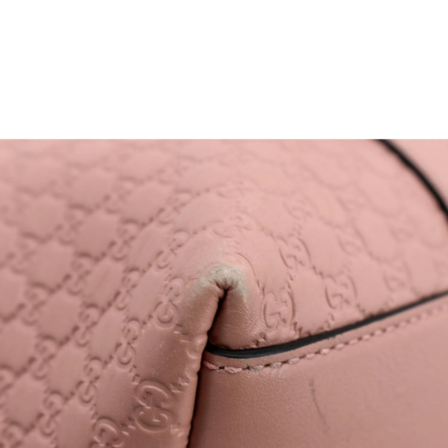 GUCCI Dome Large Microguccissima Leather Satchel Bag Soft Pink 449658
