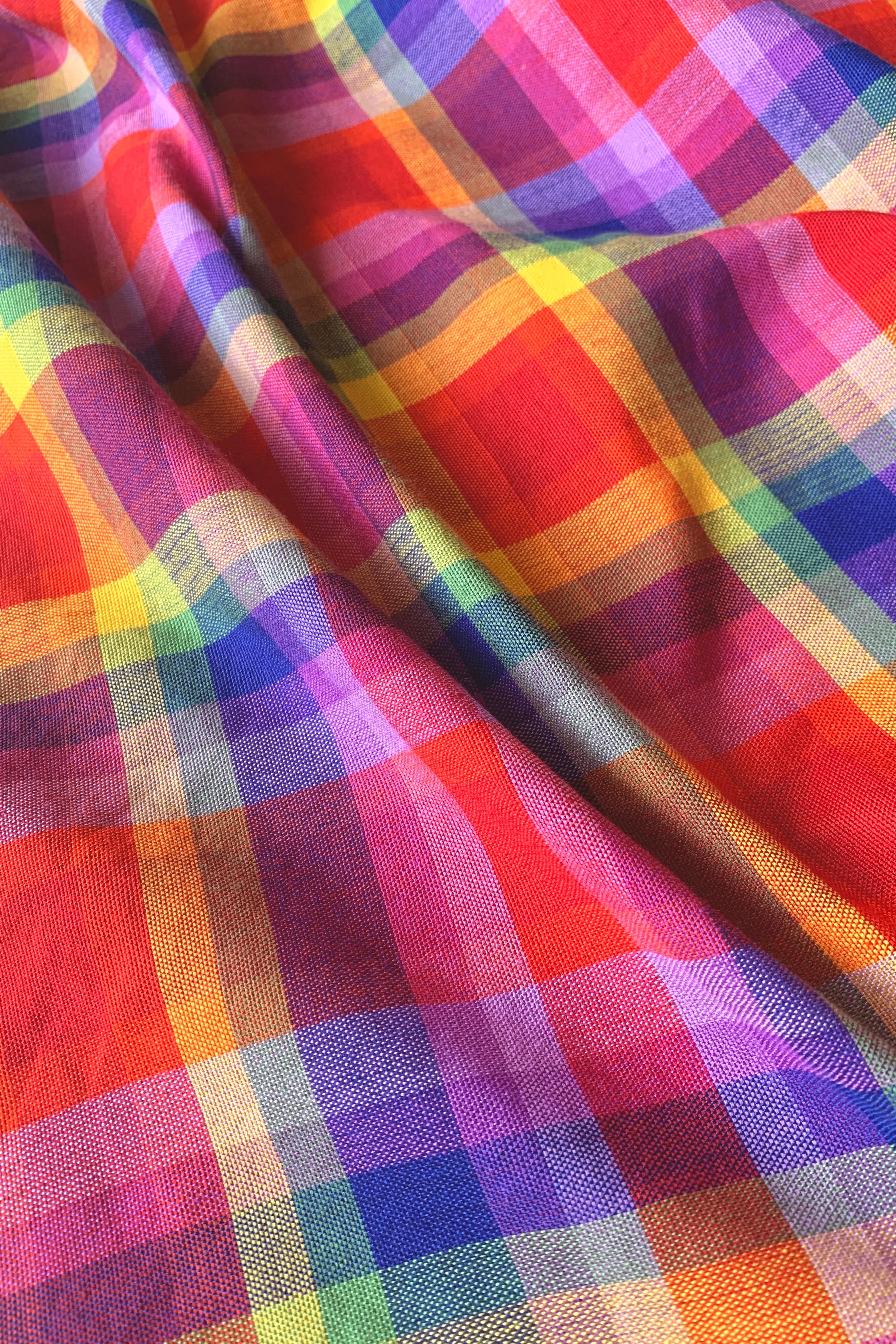 Hablon Plaid Jewel Rainbow