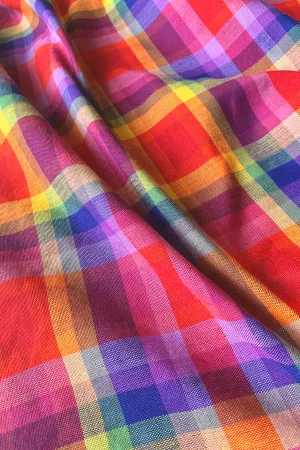 Hablon Plaid Jewel Rainbow