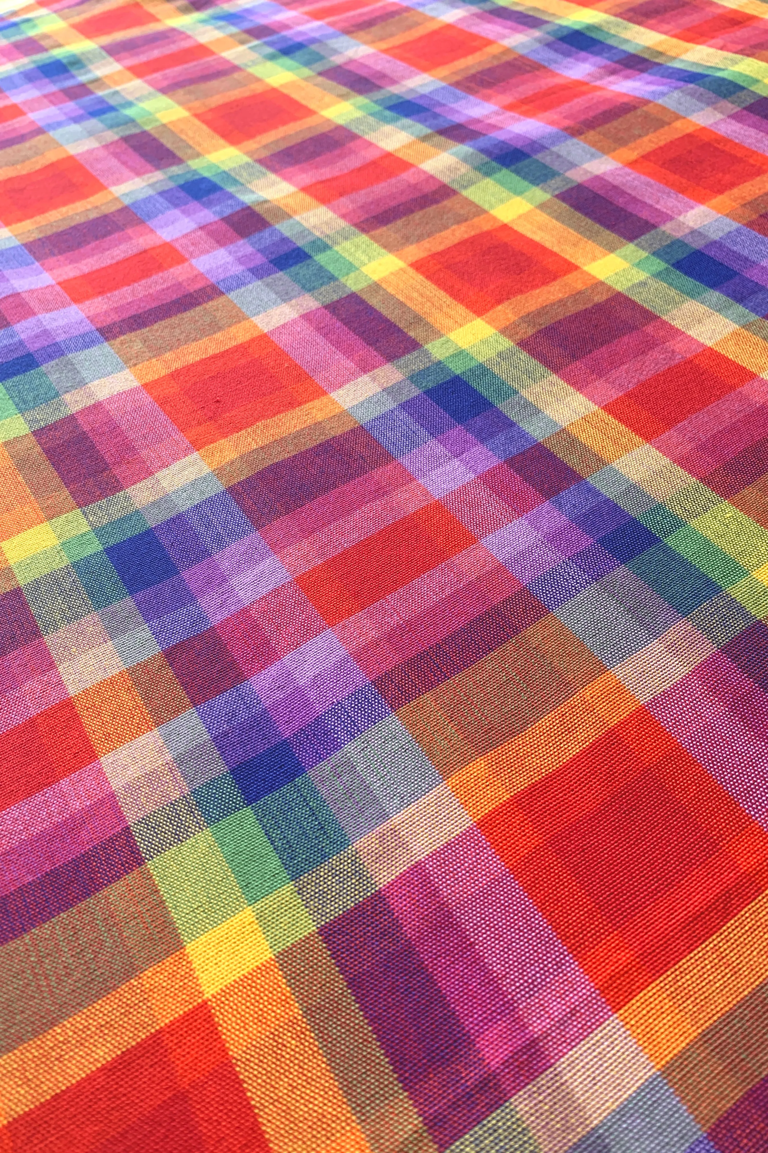 Hablon Plaid Jewel Rainbow