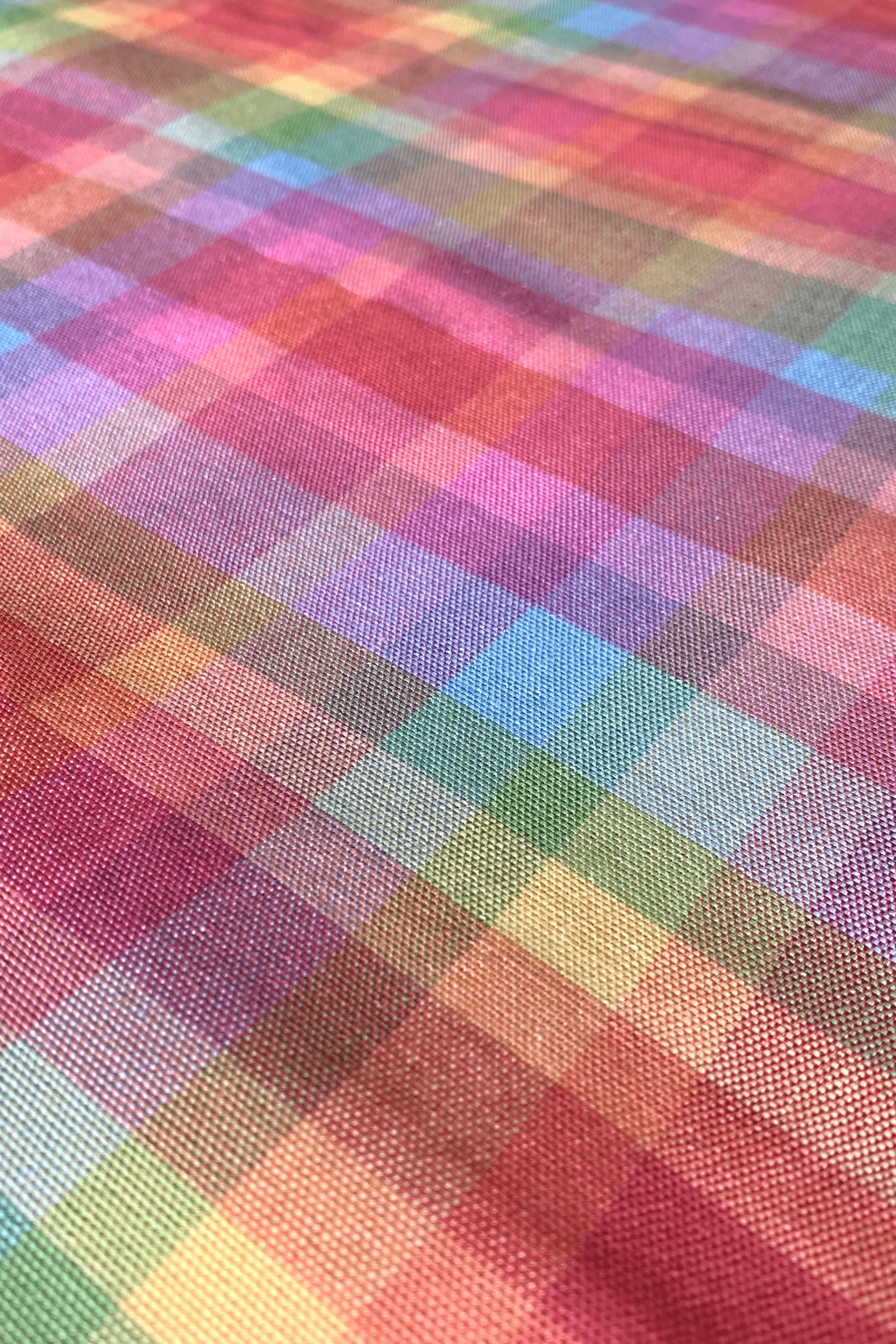 Hablon Plaid Pastel Rainbow