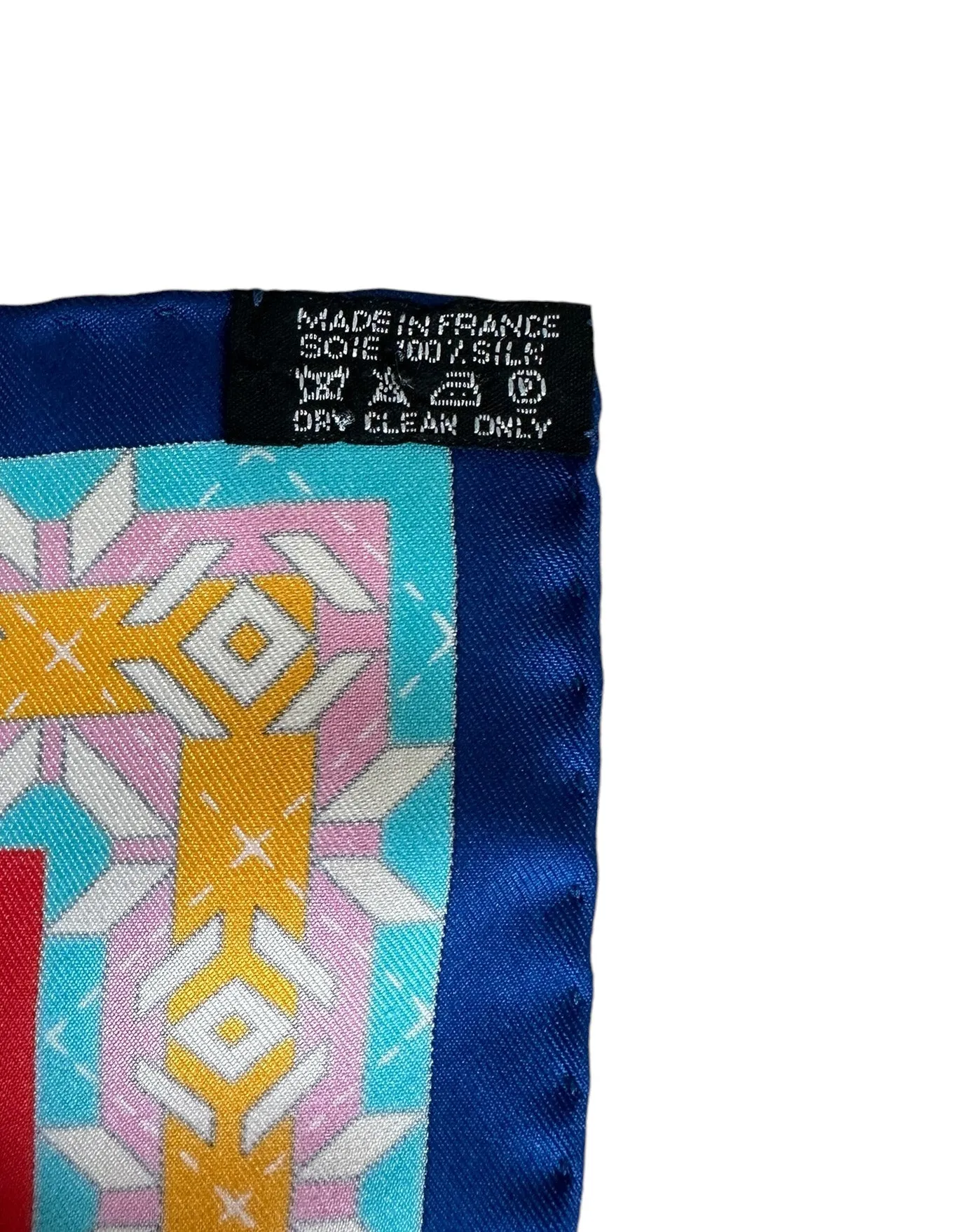 Hermes Blue Belles du Mexique 90cm Silk Scarf