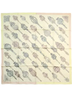 Hermes Creme Merveilleuses Lanternes 90cm Silk Scarf
