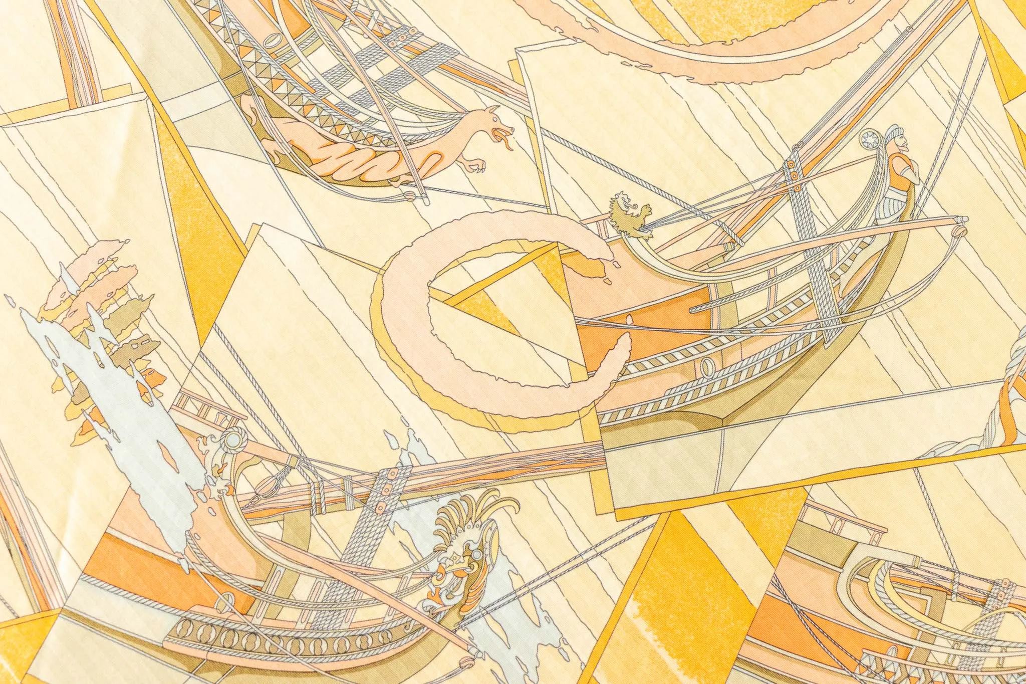 Hermes Face au Large Silk Scarf designed by Dominik Jarlegant