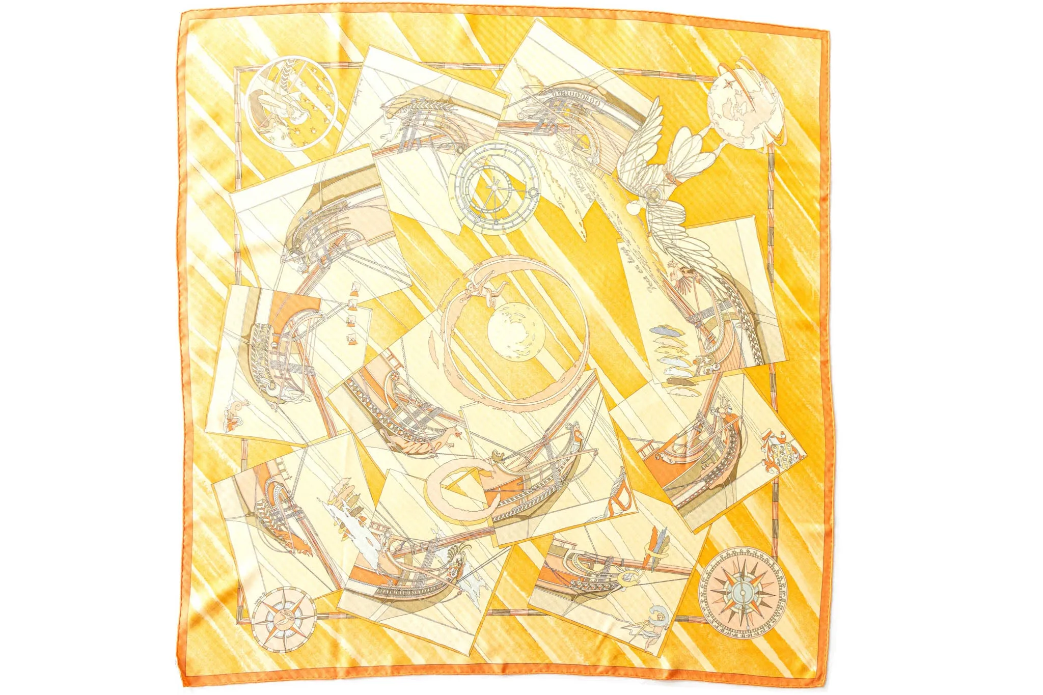 Hermes Face au Large Silk Scarf designed by Dominik Jarlegant