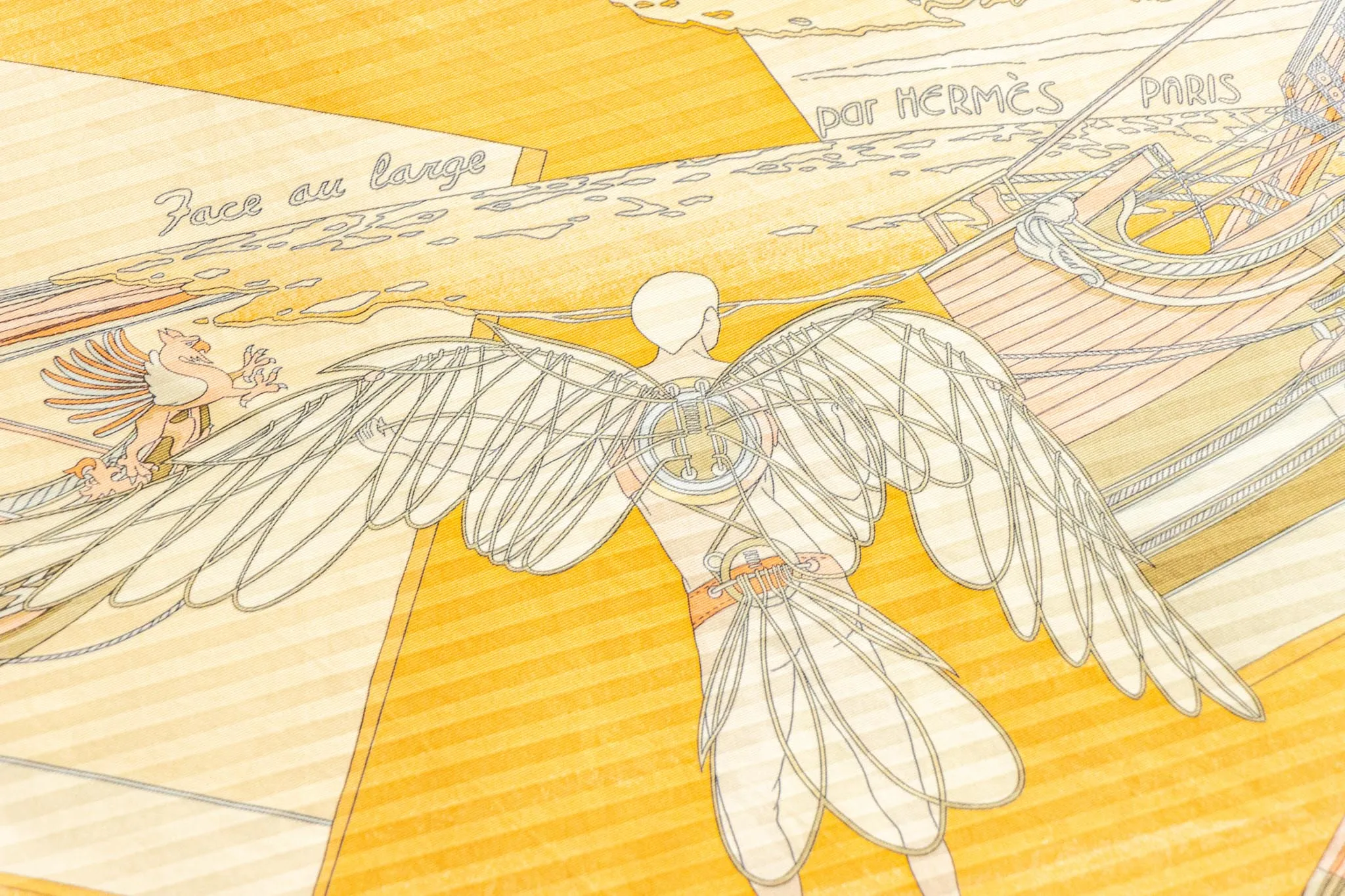 Hermes Face au Large Silk Scarf designed by Dominik Jarlegant