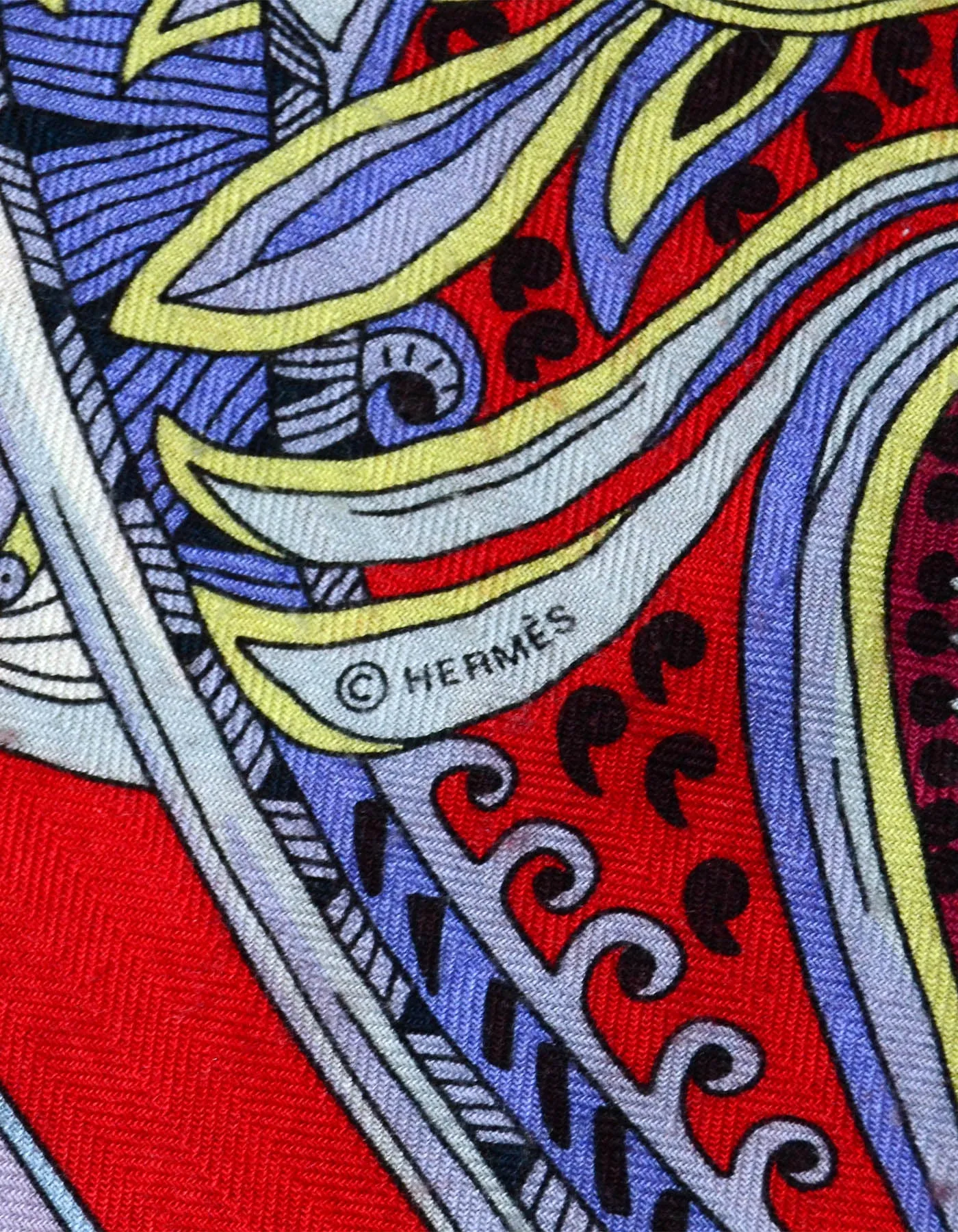 Hermes Le Jardin de la Maharani Silk & Cashmere 140 Shawl Scarf