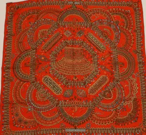 Hermes Maharajas 140cm Cashmere Scarf