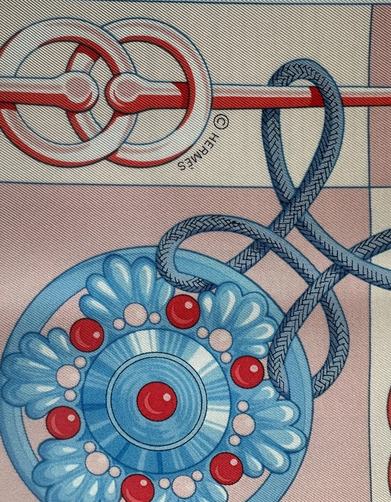 Hermes NEW Cliquetis 90cm Silk Scarf