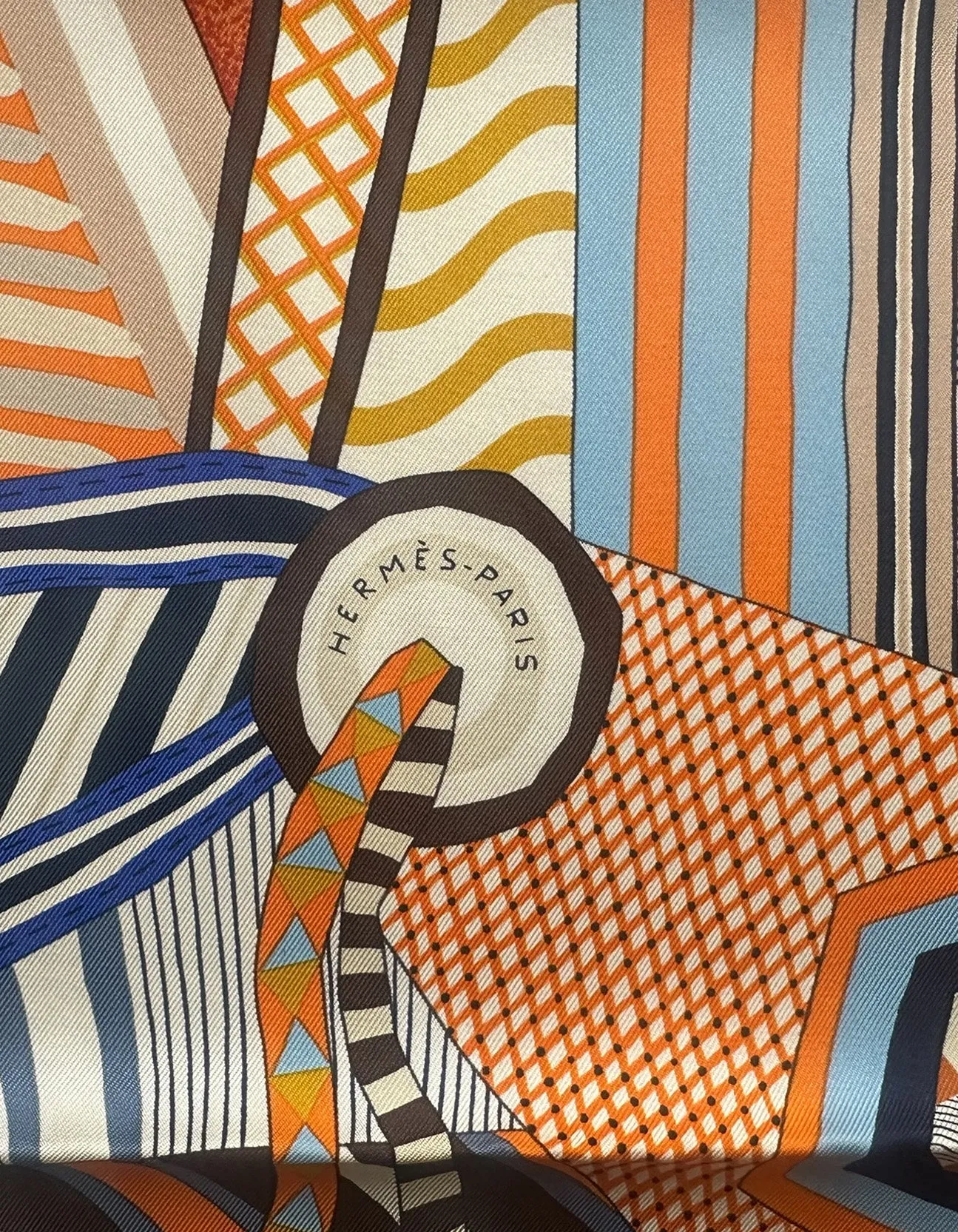 Hermes NEW La Selle Imaginaire 90cm silk scarf