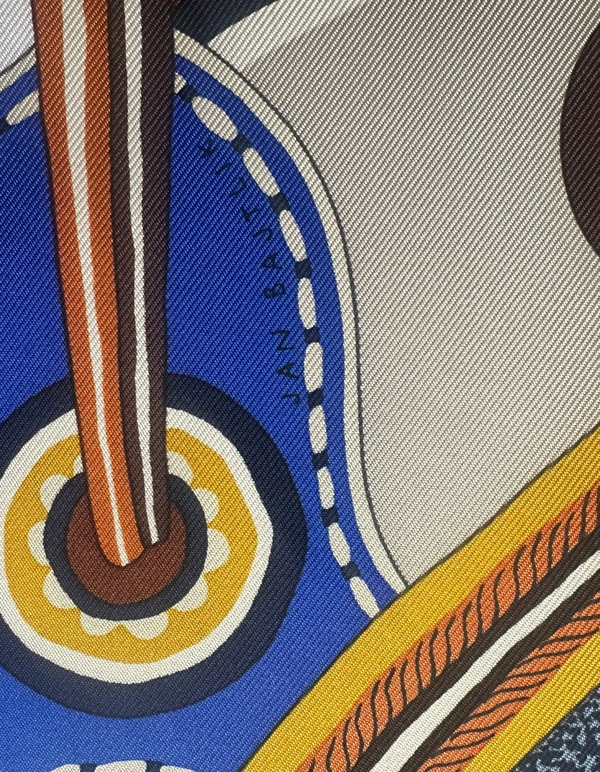Hermes NEW La Selle Imaginaire 90cm silk scarf