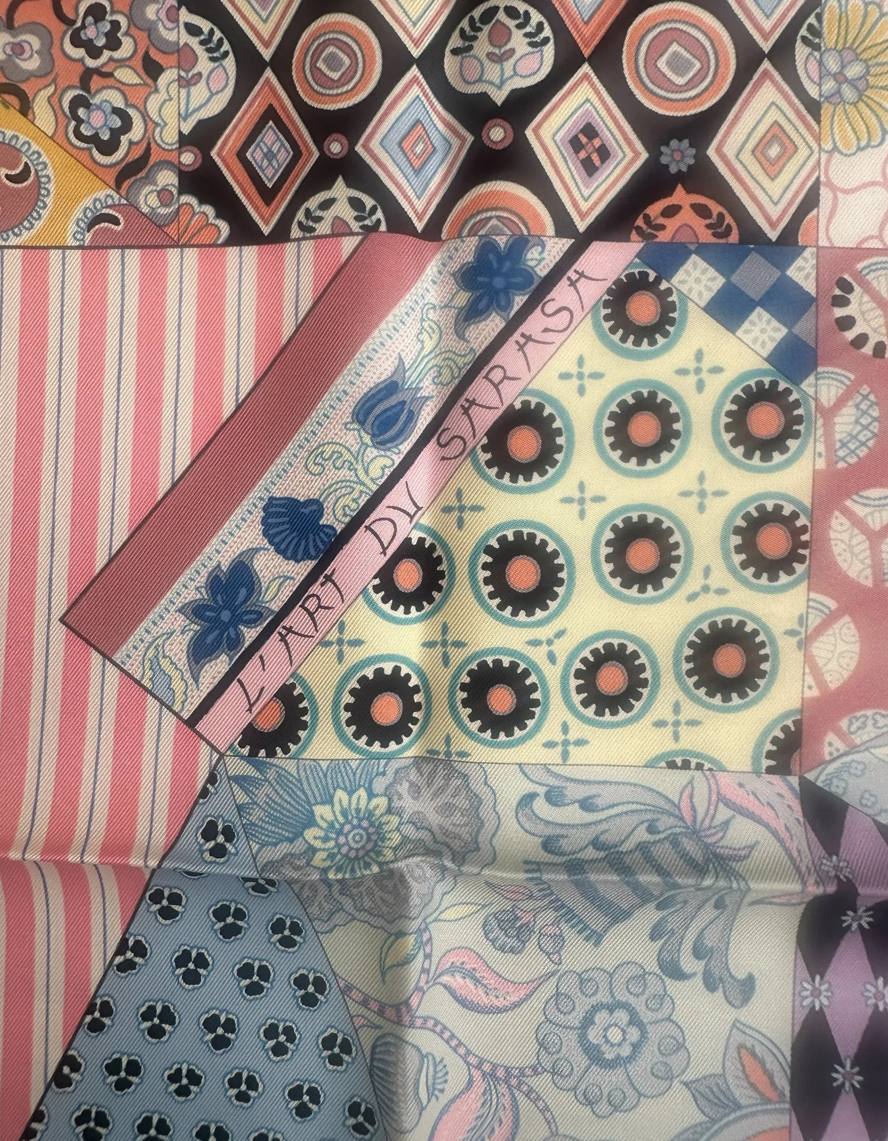 Hermes NEW L'Art du Sarasa 90cm Silk Scarf