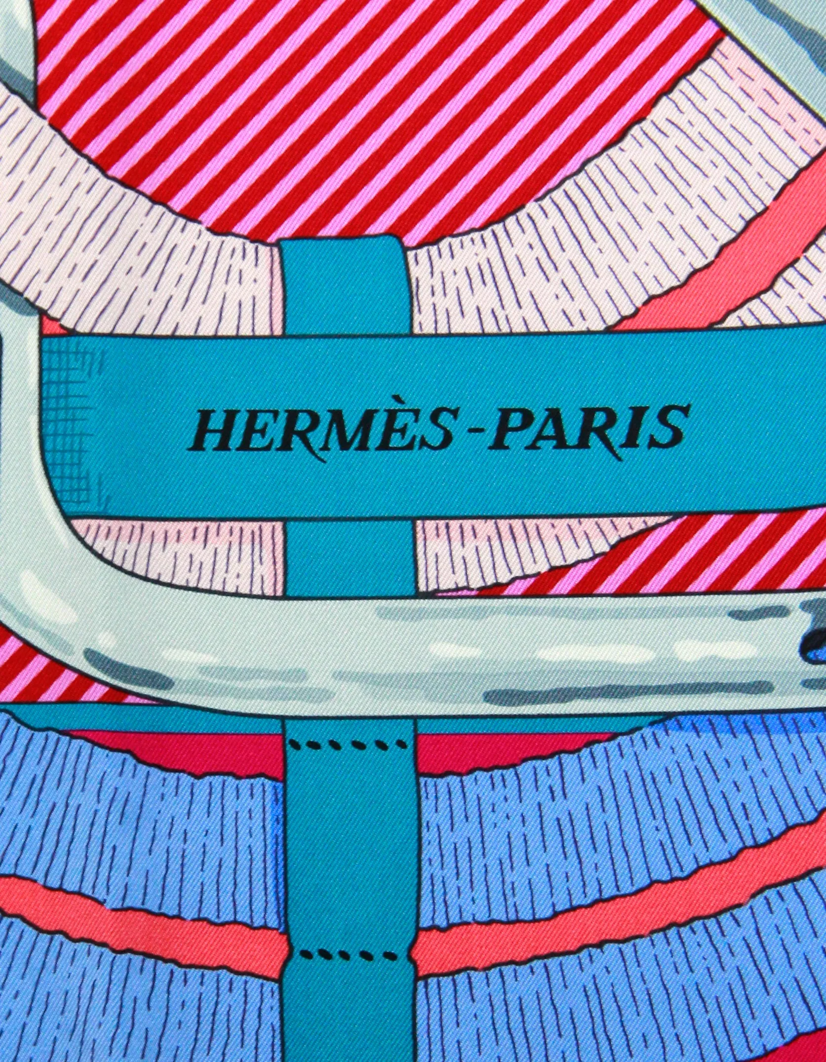 Hermes NEW Pink Mors a Jouets Chemise 90cm Silk Scarf