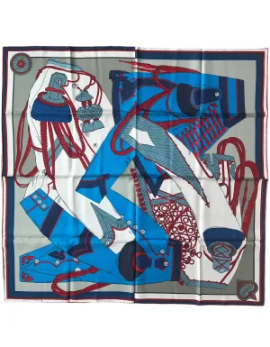 Hermes NEW Zouaves Et Dragons 90cm Silk Scarf