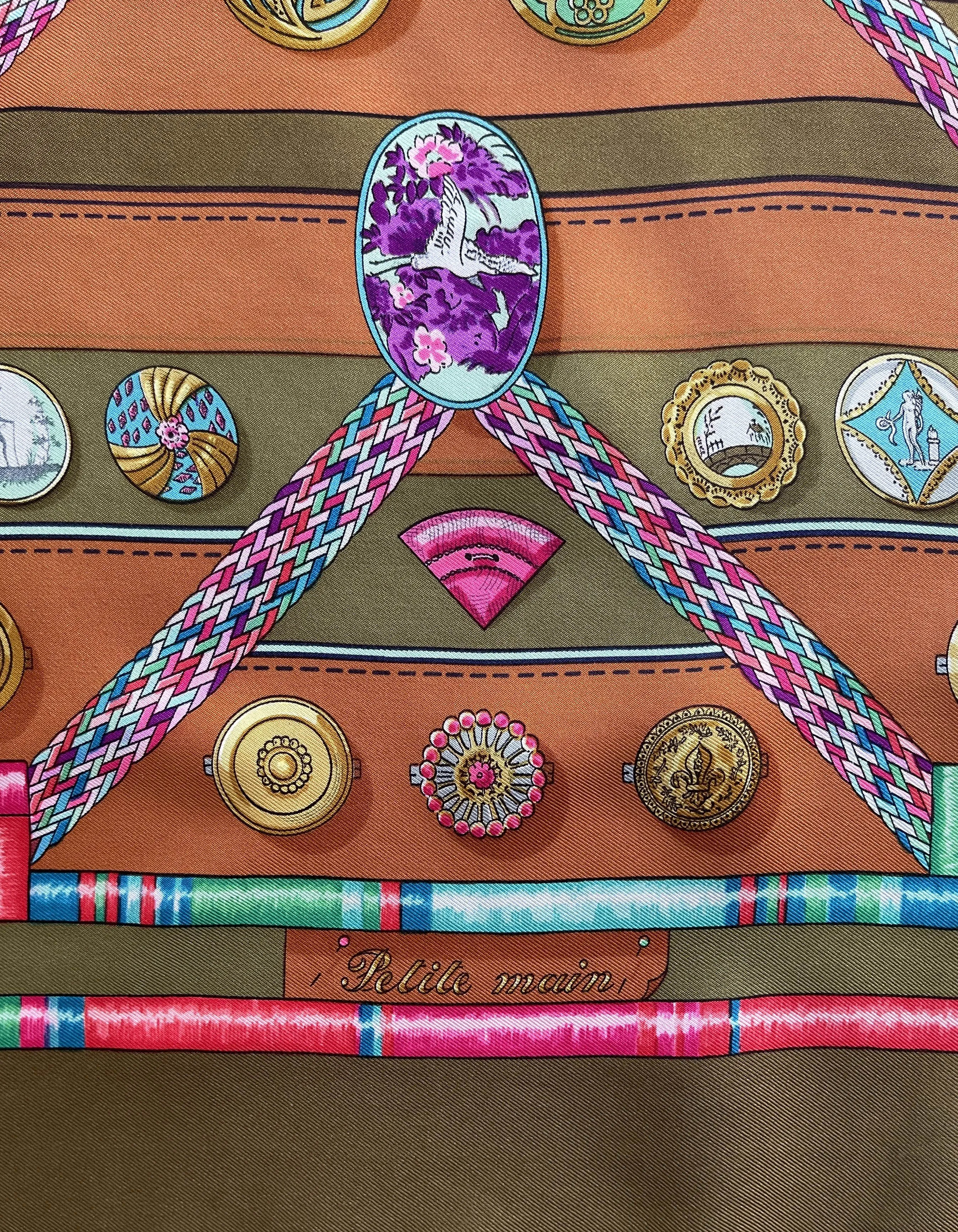 Hermes Petit Main 90cm Silk Scarf