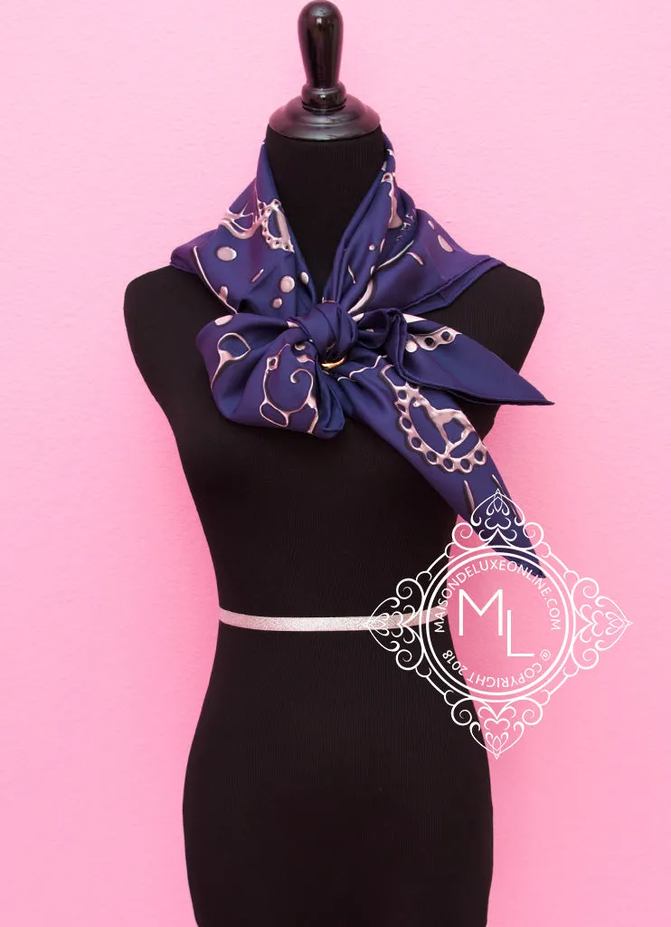 Hermes Pink Twill Silk 90 cm  Cheval Fusion Scarf