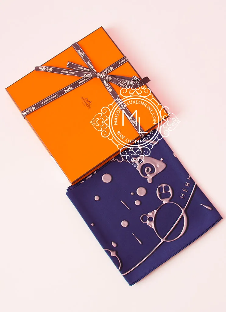 Hermes Pink Twill Silk 90 cm  Cheval Fusion Scarf