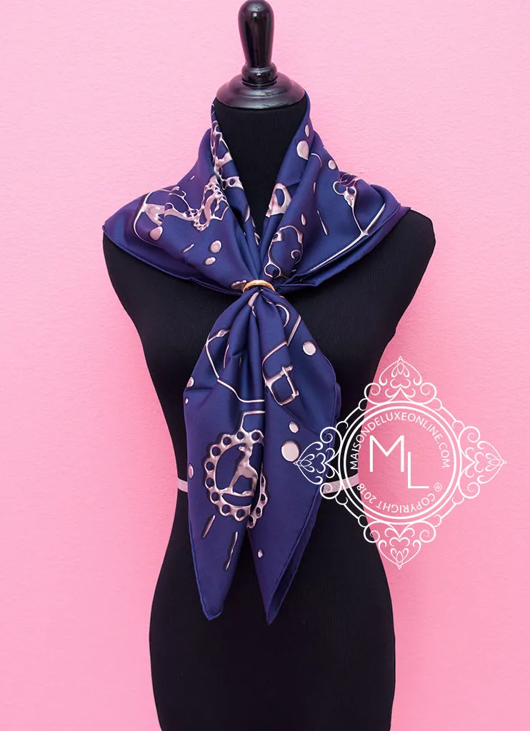 Hermes Pink Twill Silk 90 cm  Cheval Fusion Scarf