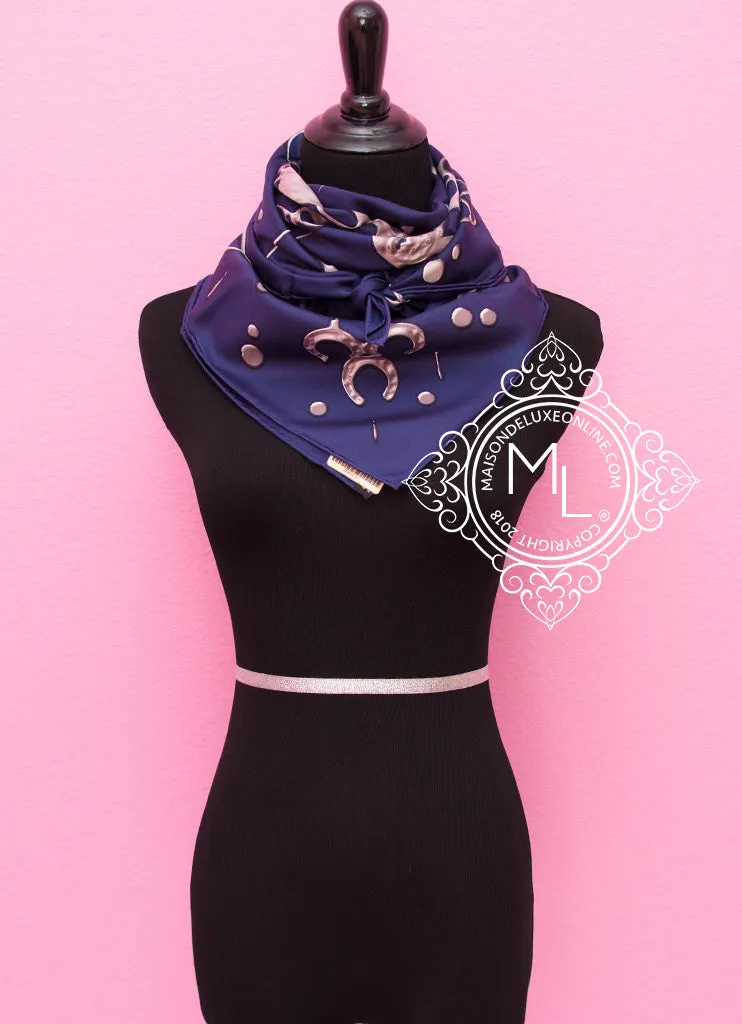 Hermes Pink Twill Silk 90 cm  Cheval Fusion Scarf