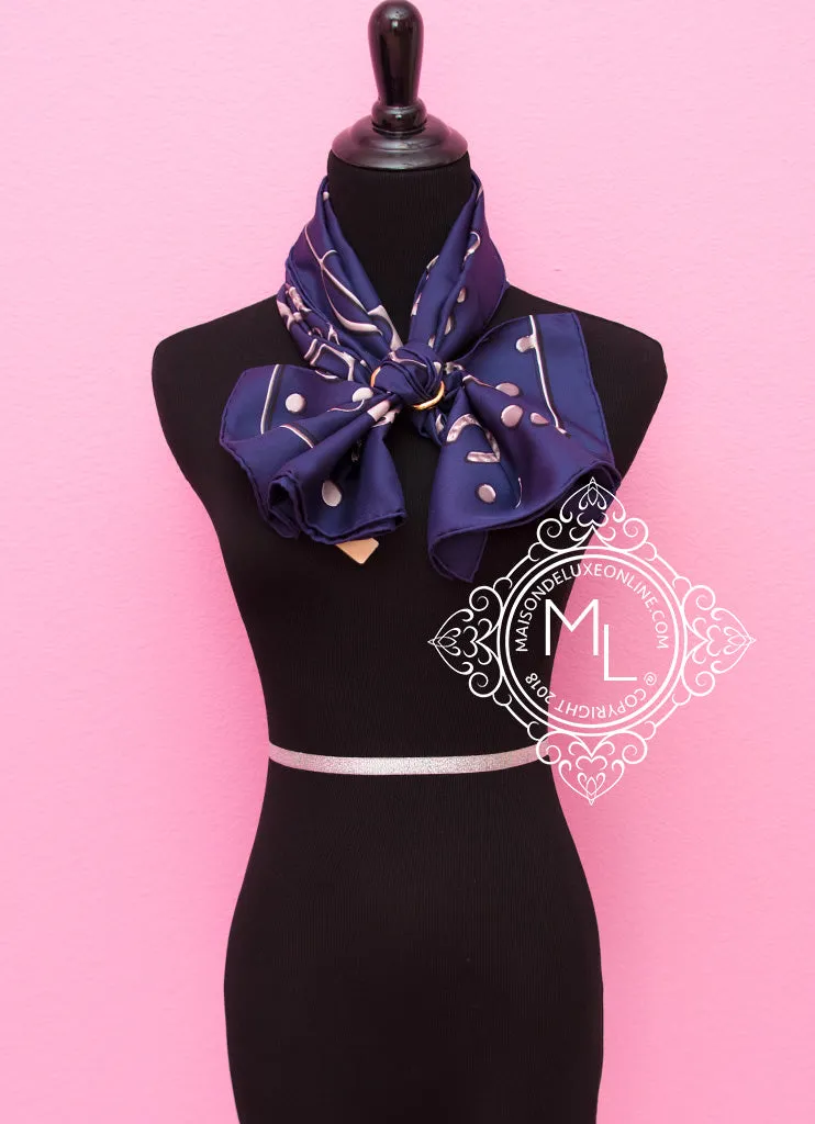 Hermes Pink Twill Silk 90 cm  Cheval Fusion Scarf