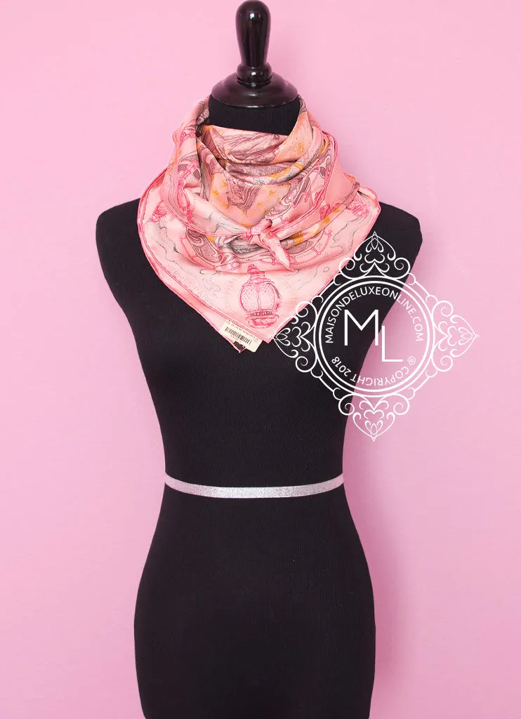 Hermes Pink Twill Silk 90 cm The Horsawards Scarf
