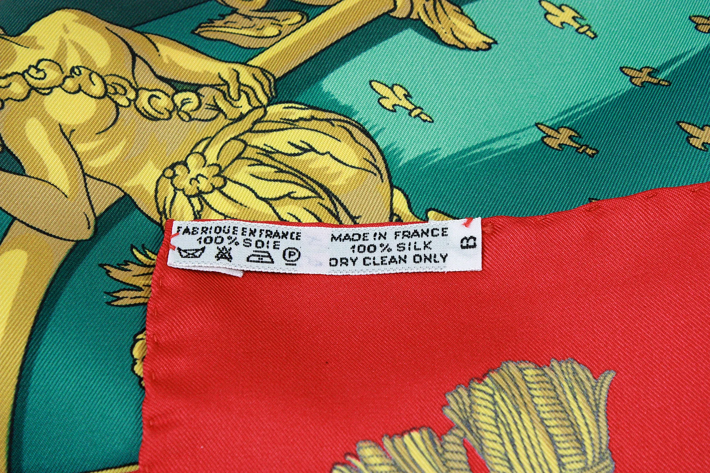 HERMÈS Vue Du Carrosse De La Galère La Réale Silk Scarf