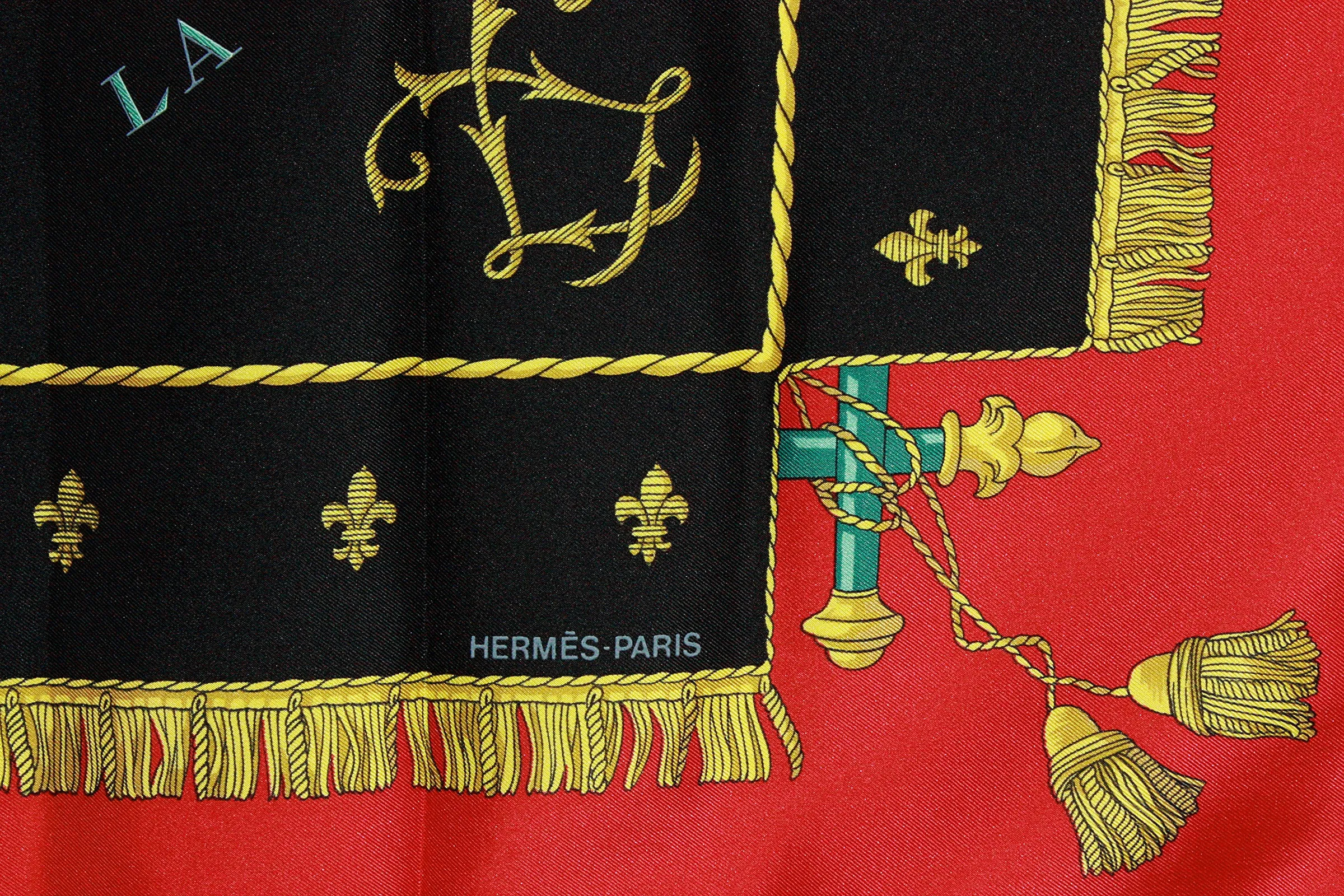 HERMÈS Vue Du Carrosse De La Galère La Réale Silk Scarf