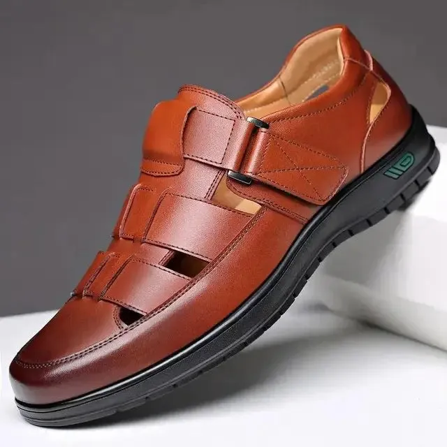 Herren Lederschuhe Business Casual Sommer Sandalen