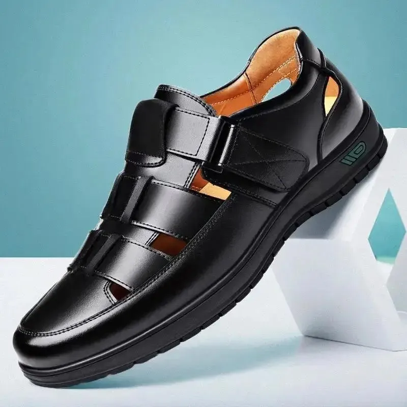 Herren Lederschuhe Business Casual Sommer Sandalen