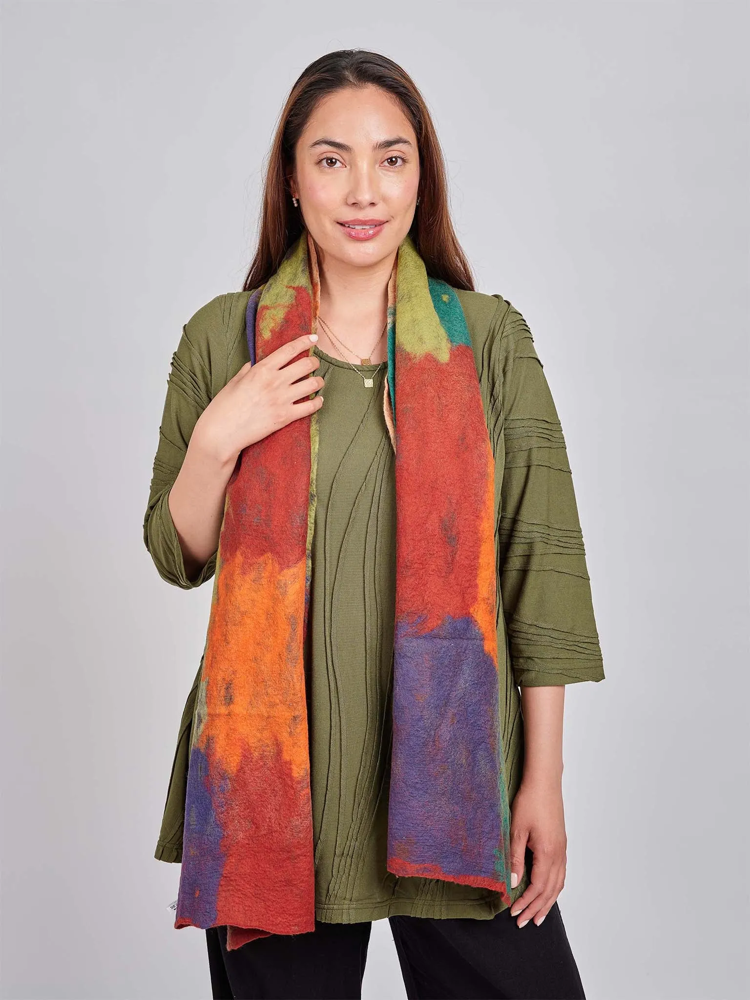 Impressionist Wool Scarf
