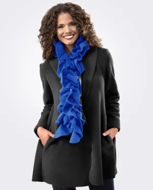 Janska Ruffle Scarf Royal Blue   SALE 30% OFF - NOW $27.97