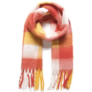 Jewel City Thick Brushed Orange Scarf