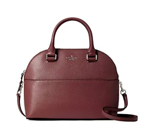 Kate Spade Grove Street Carli Leather Crossbody Bag Purse Satchel Shoulder Bag (Cherrywood) Medium