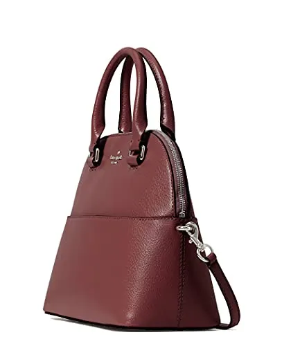 Kate Spade Grove Street Carli Leather Crossbody Bag Purse Satchel Shoulder Bag (Cherrywood) Medium