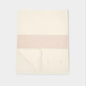 Katie Loxton off White & Nude Pink Stripe Blanket Scarf