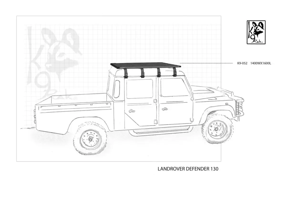 Landrover Defender 130 K9 Roof Racks Expedition Quality - Black Friday Sale