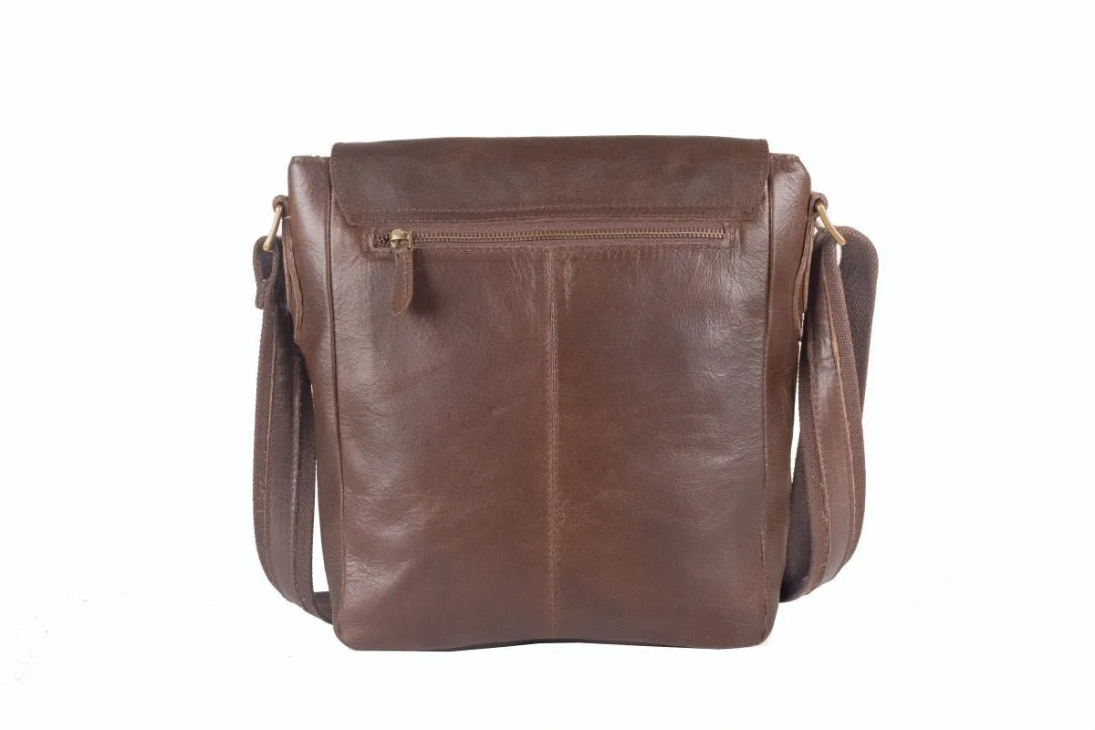 Leather Messenger Bag for Men - Nomad