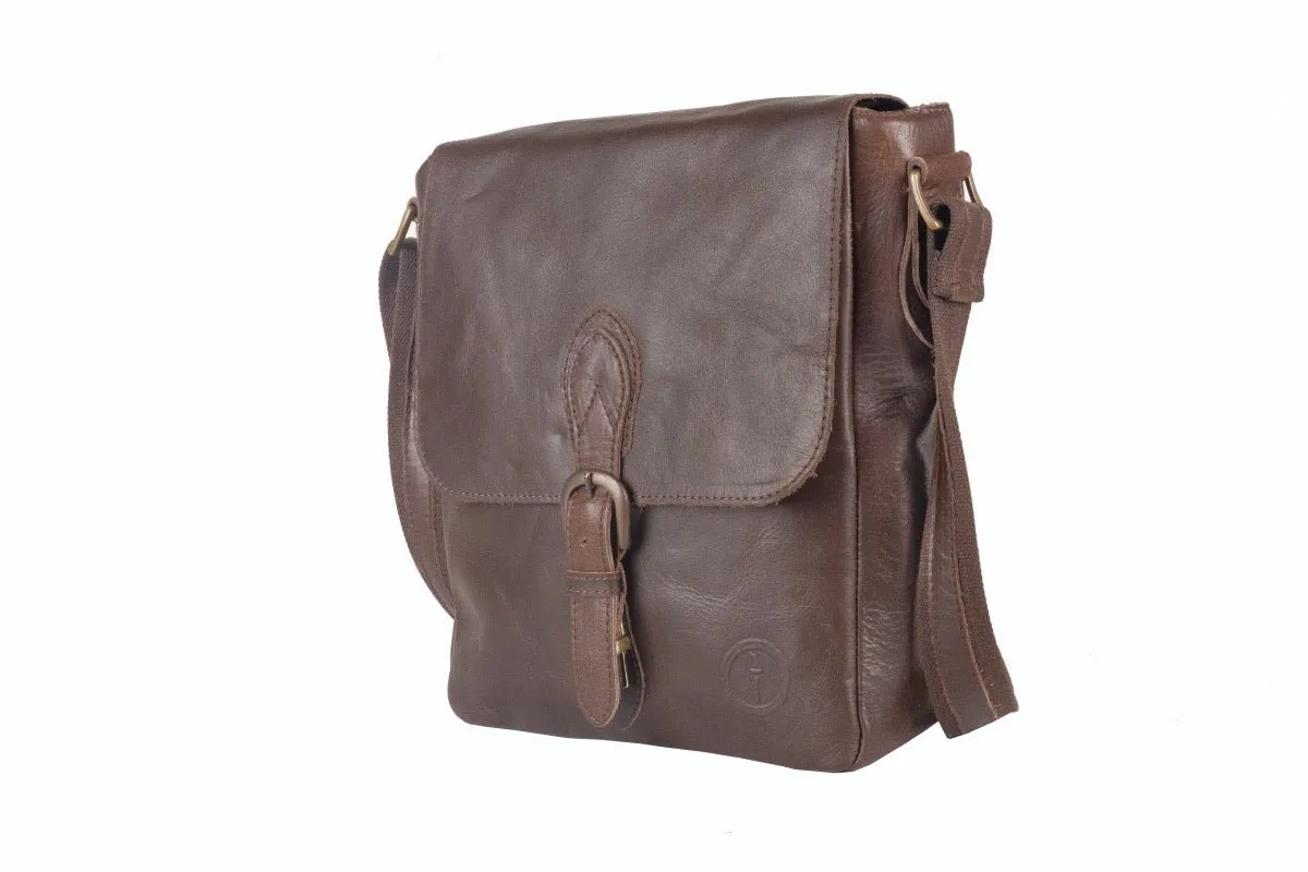 Leather Messenger Bag for Men - Nomad