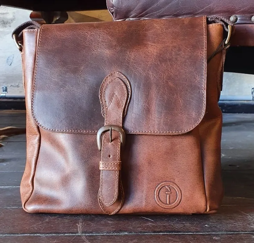 Leather Messenger Bag for Men - Nomad