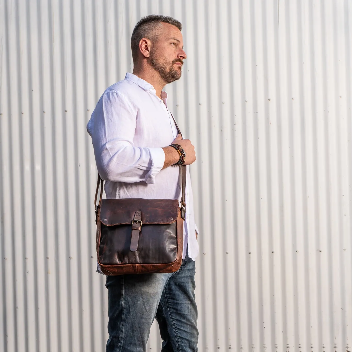 Leather Satchel Bag - Macquarie