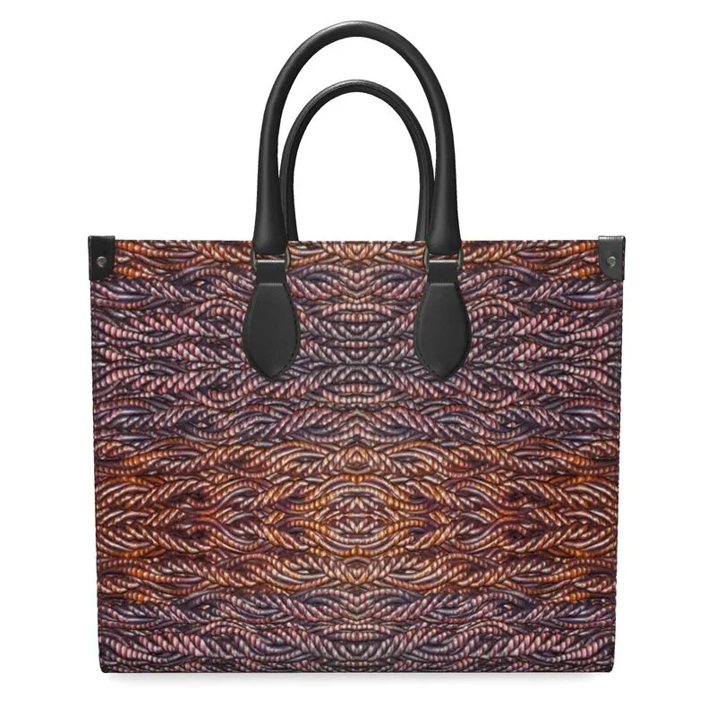 Leather Shopper Bag (Grail Hearth Core Copper Fabric) RJSTHS2022 RJS