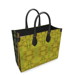 Leather Shoppers Bag (Tree Link Stripe) RJSTH@Fabric#1 RJSTHs2021 RJS