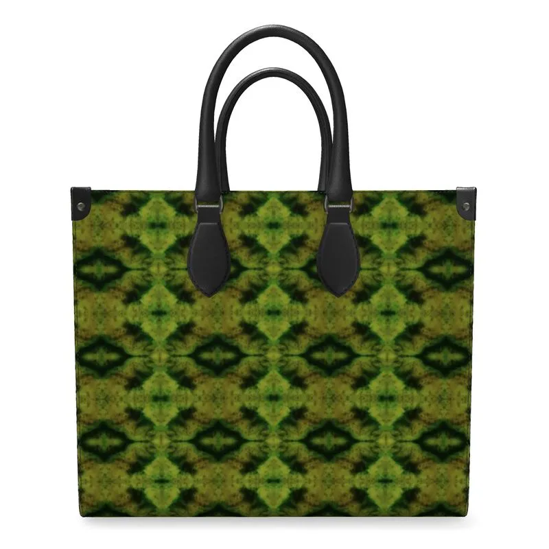 Leather Shoppers Bag (Tree Link Stripe) RJSTH@Fabric#10 RJSTHs2021 RJS